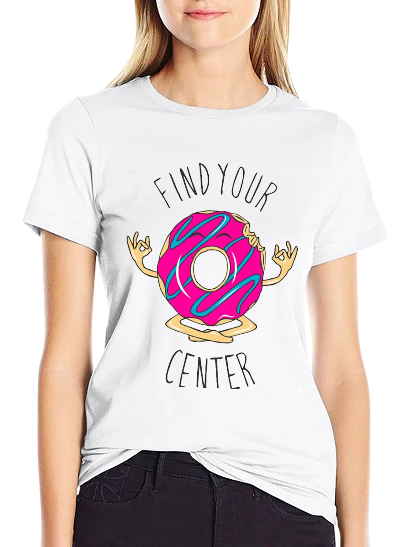 Zen Donut T-Shirt: Find Your Center in Comfort!