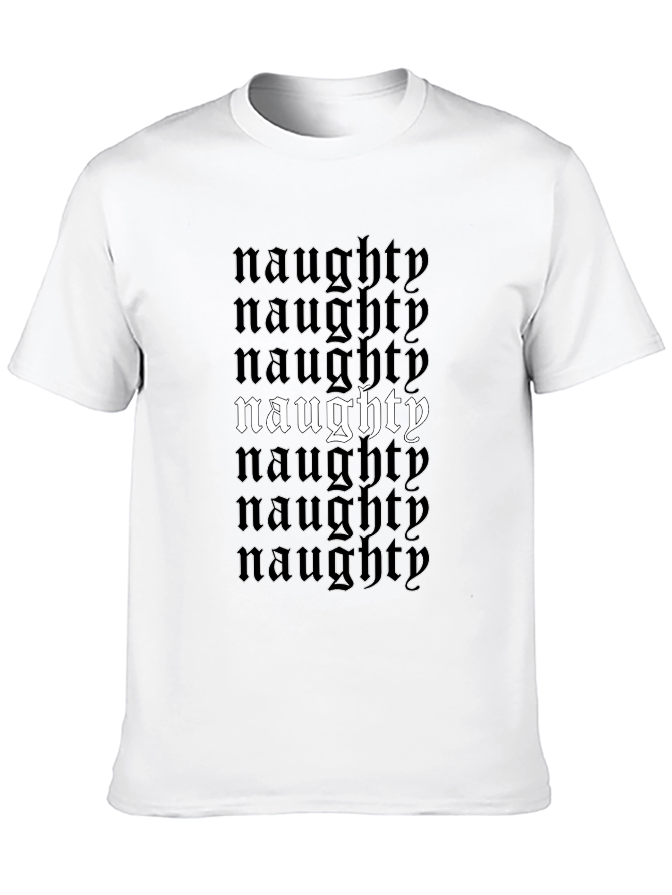 Naughty T-Shirt - Black Graphic Tee