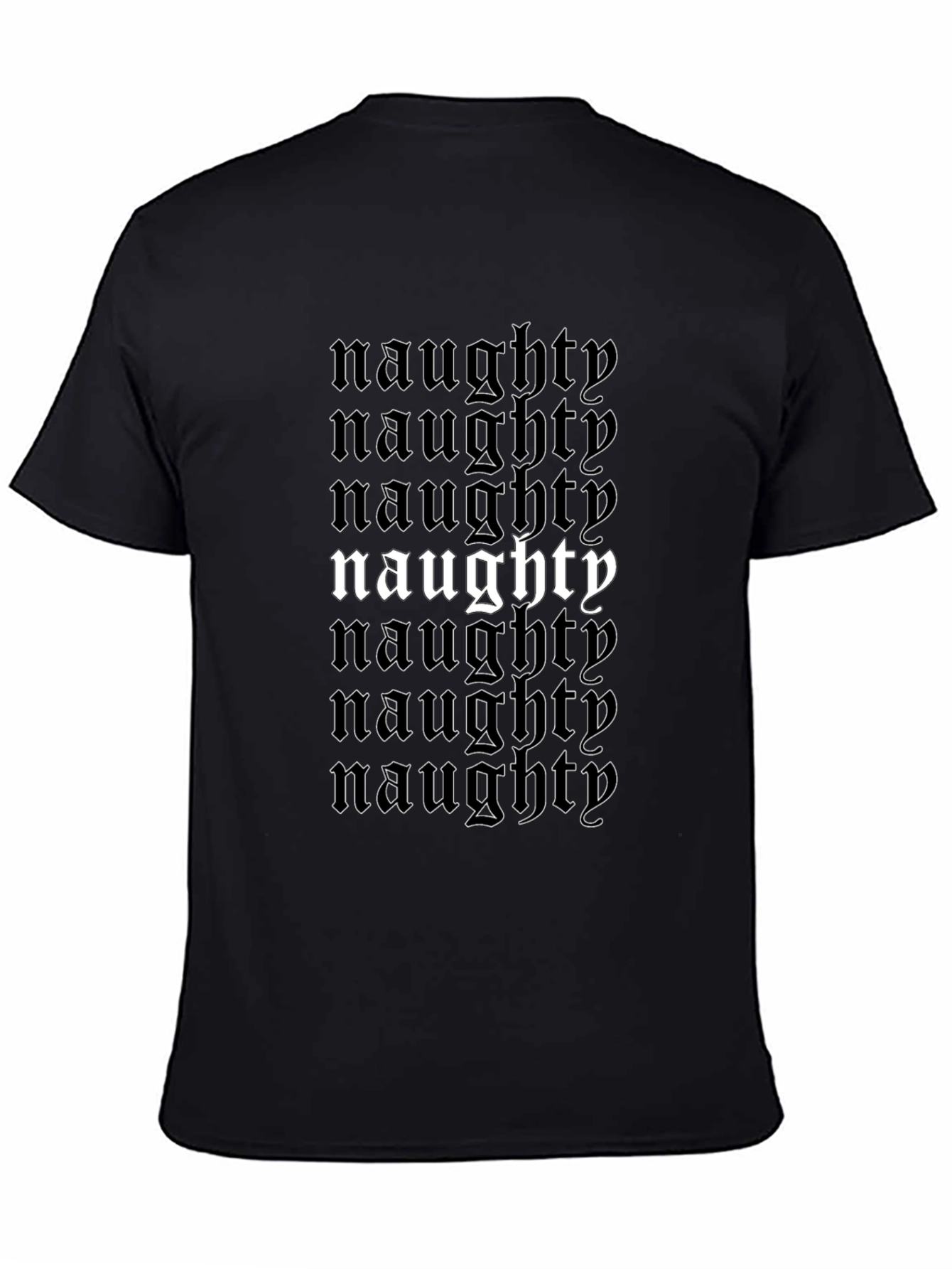Naughty T-Shirt - Black Graphic Tee