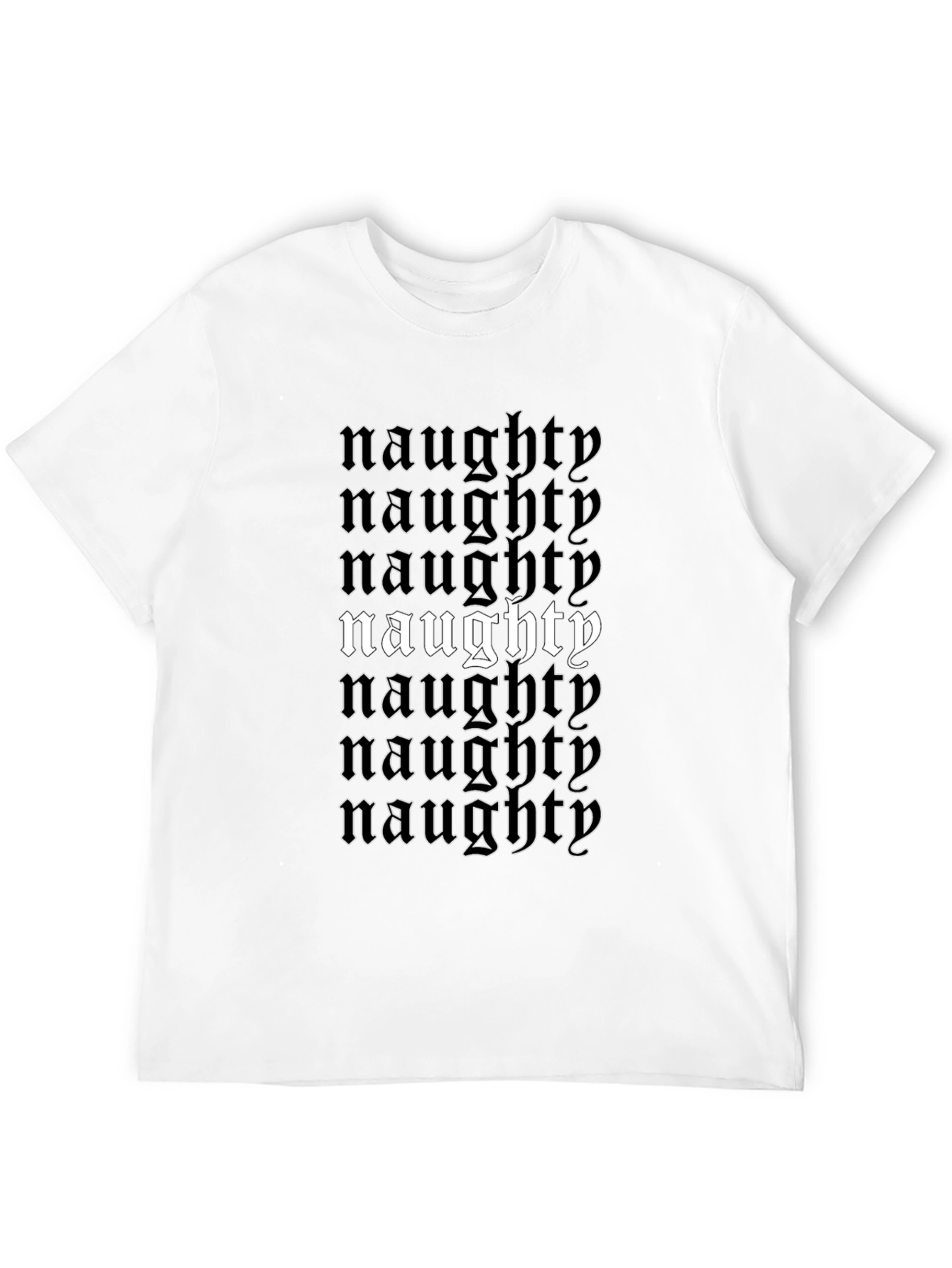 Naughty T-Shirt - Black Graphic Tee