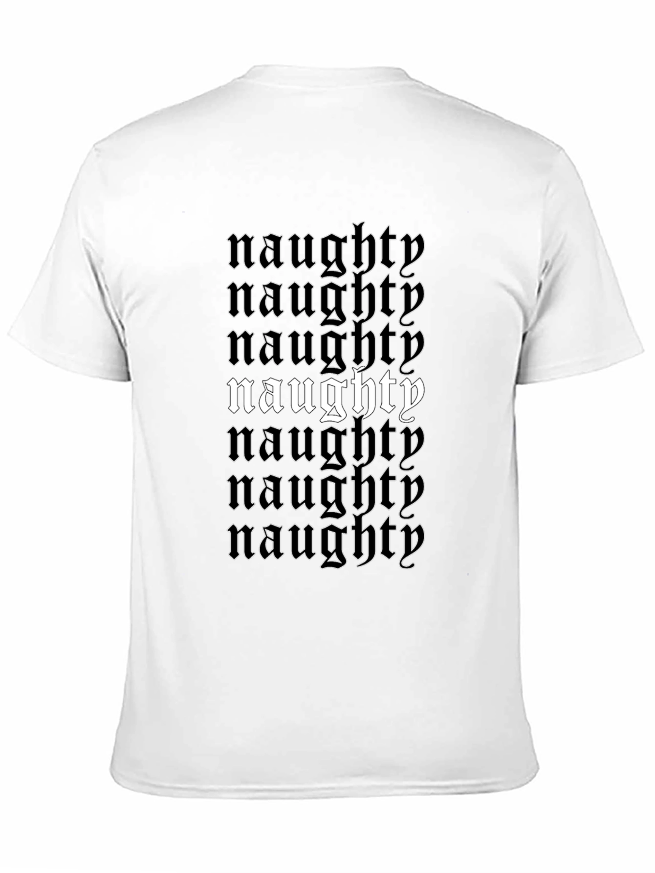 Naughty T-Shirt - Black Graphic Tee