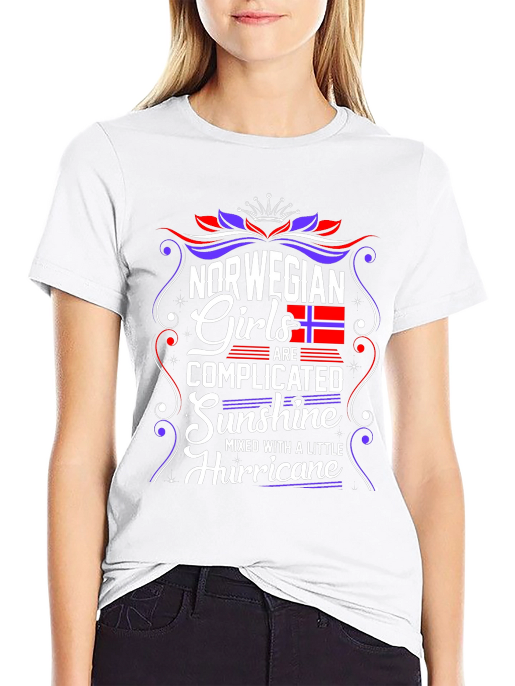 Norwegian Girls T-Shirt - Complicated Sunshine Hurricane