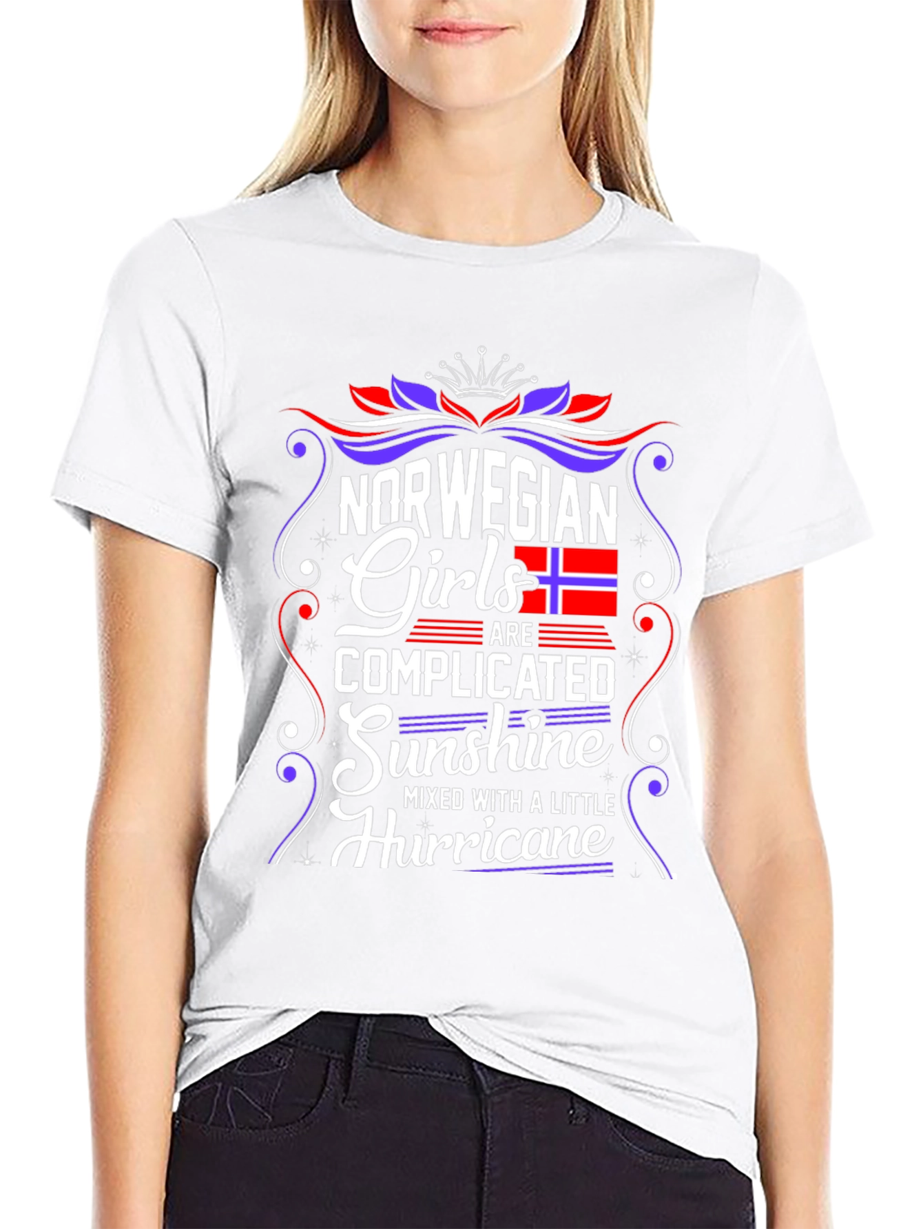Norwegian Girls T-Shirt - Complicated Sunshine Hurricane