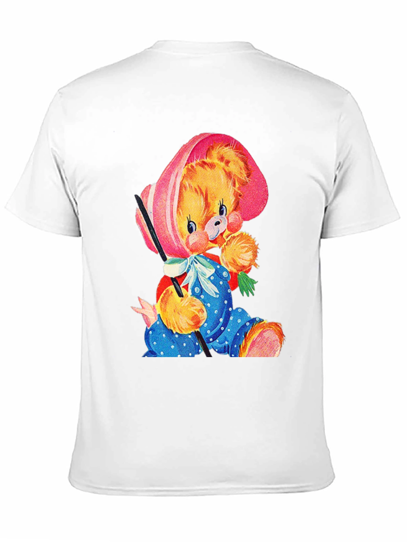 Cute Cartoon Bear Black T-Shirt