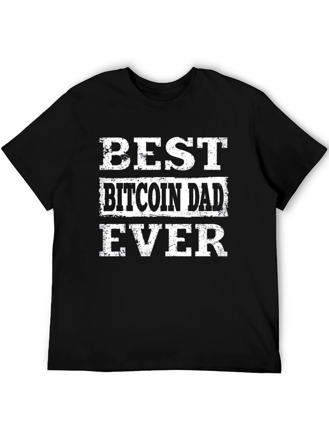 Best Bitcoin Dad Ever Black T-Shirt