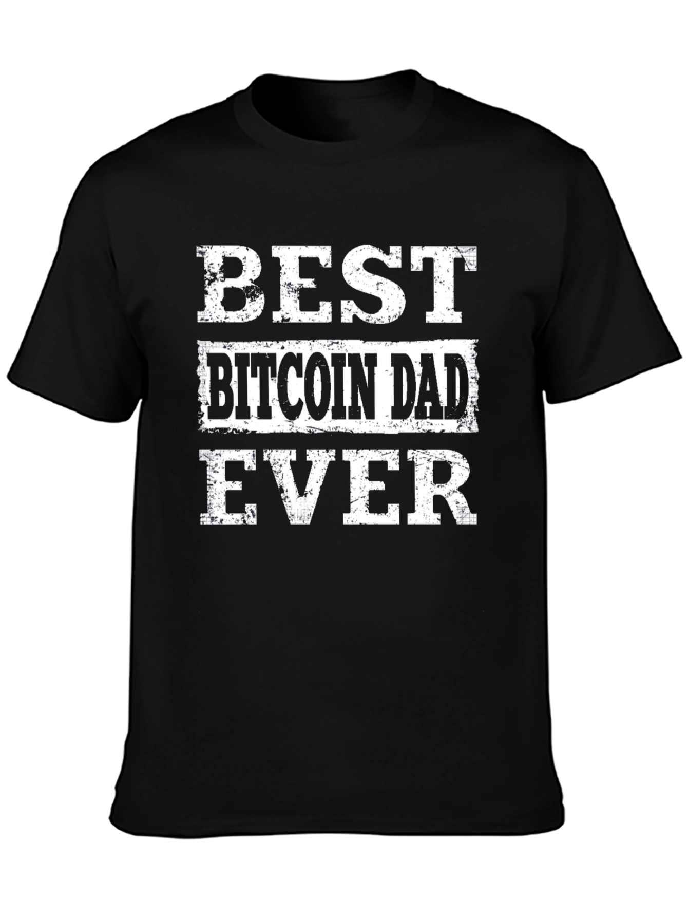 Best Bitcoin Dad Ever Black T-Shirt