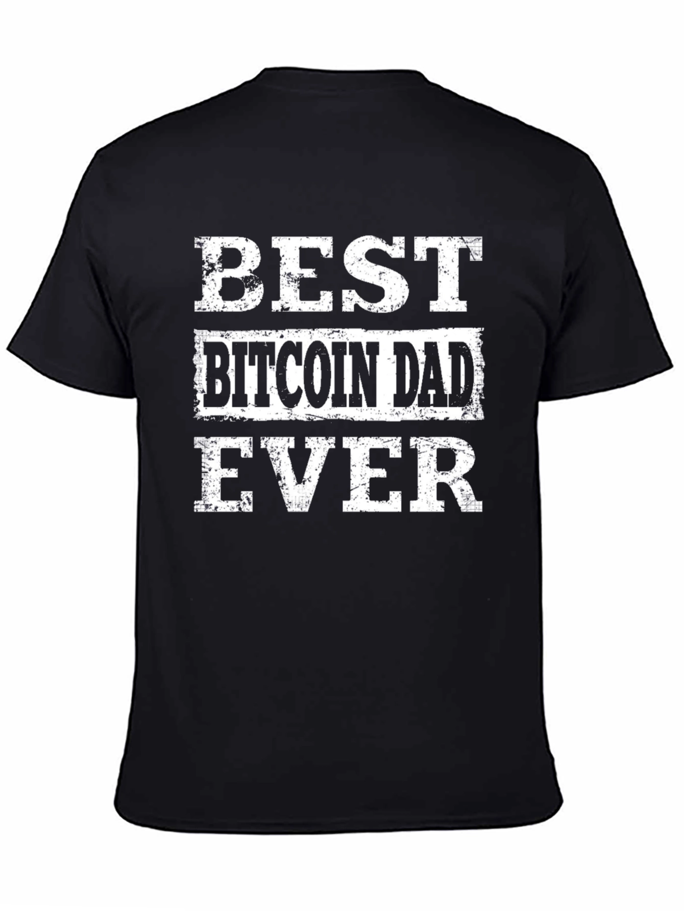 Best Bitcoin Dad Ever Black T-Shirt