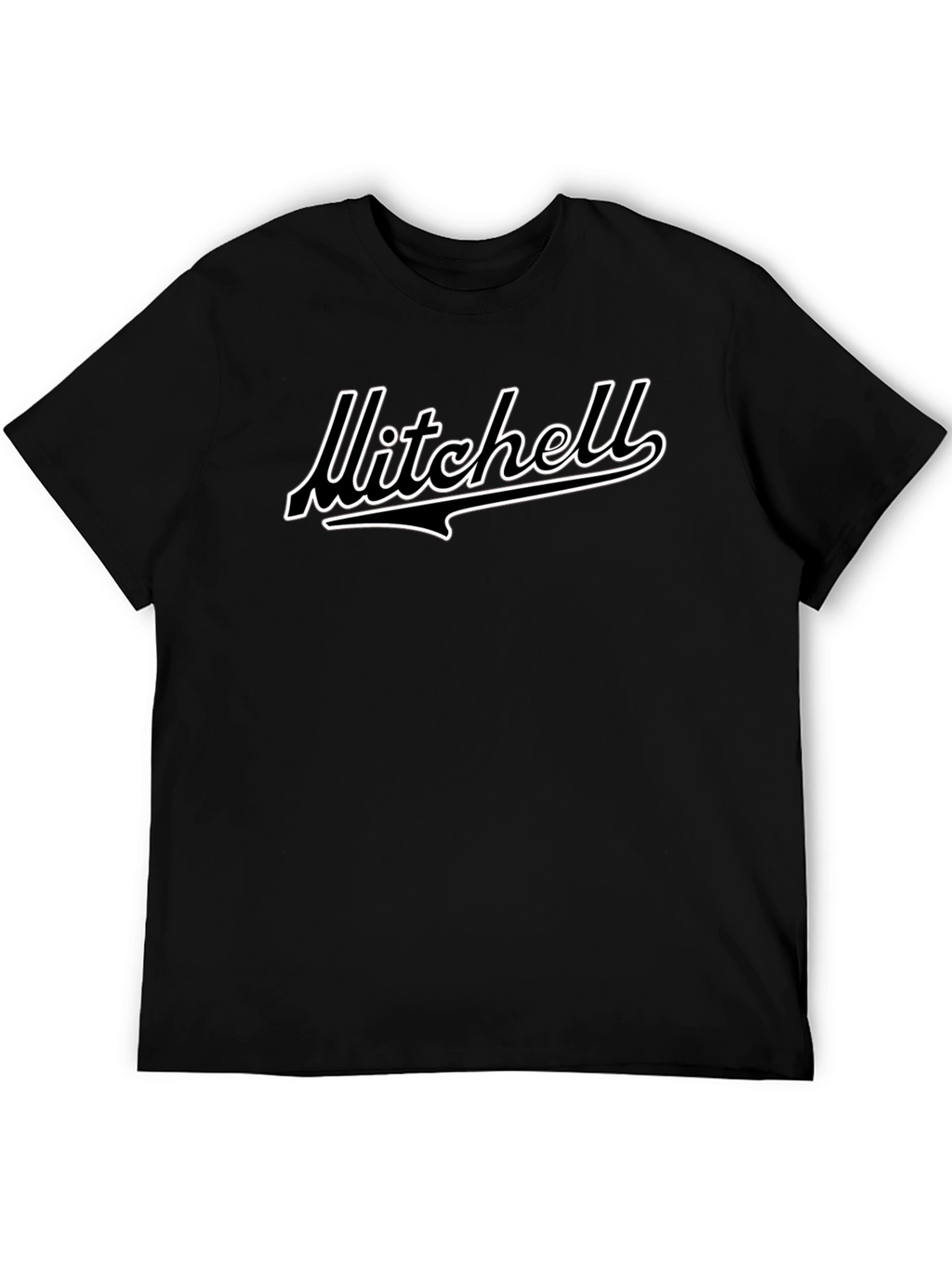 Mitchell Script Black Graphic Tee