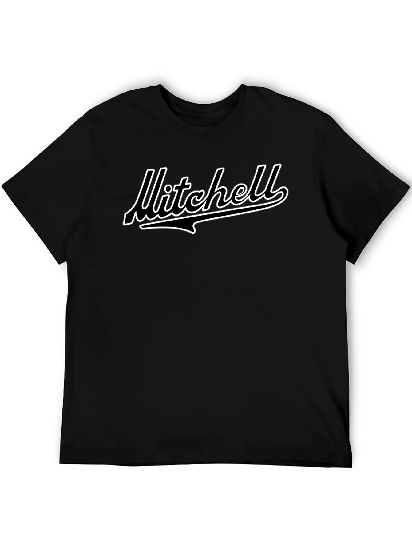 Mitchell Script Black Graphic Tee