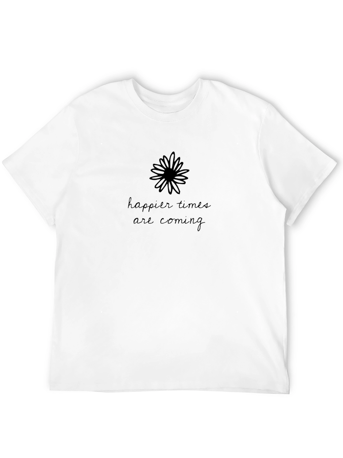 Happier Times Graphic Tee - Black