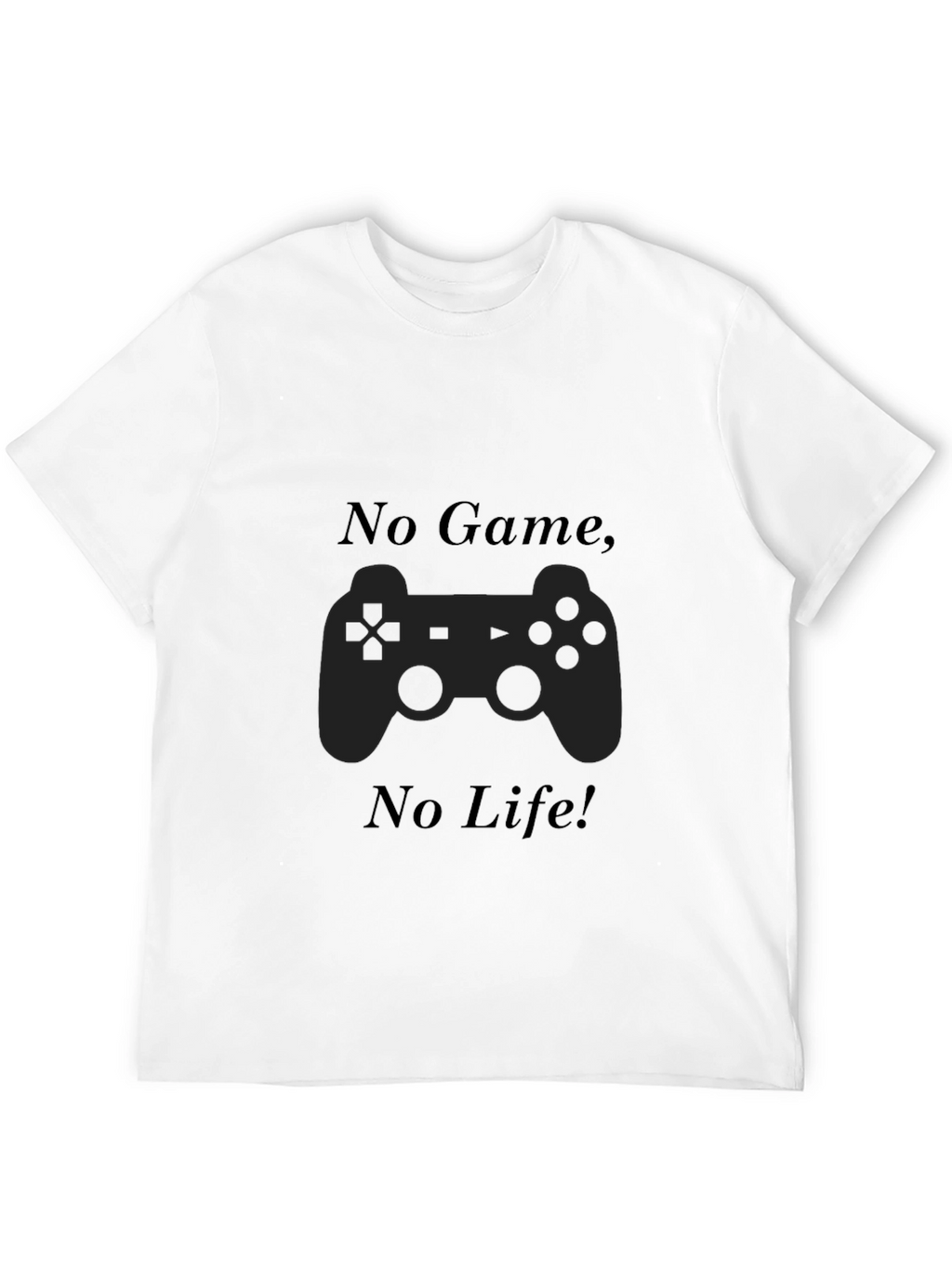 No Game No Life Black T-Shirt Gamer Style