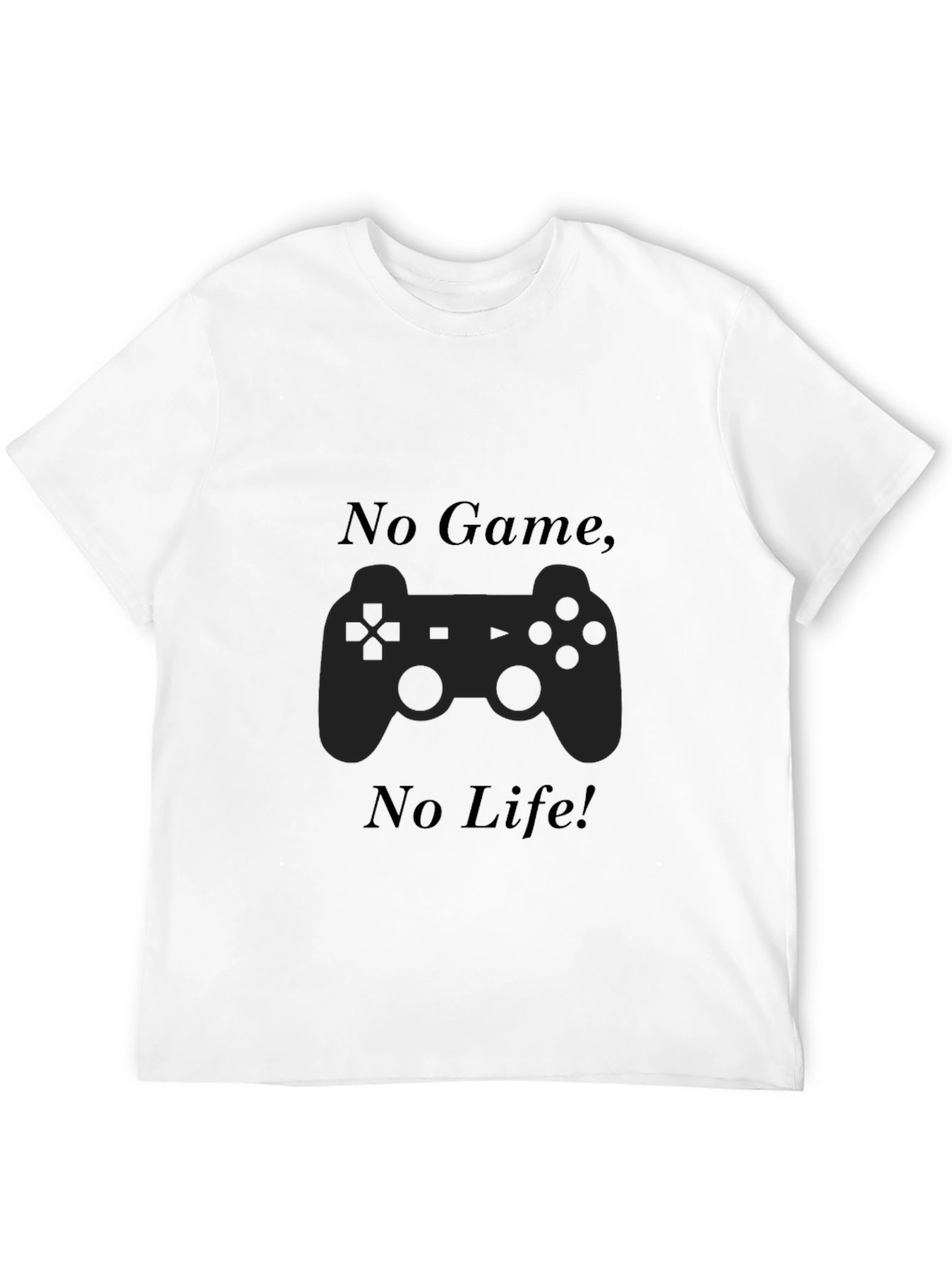 No Game No Life Black T-Shirt Gamer Style
