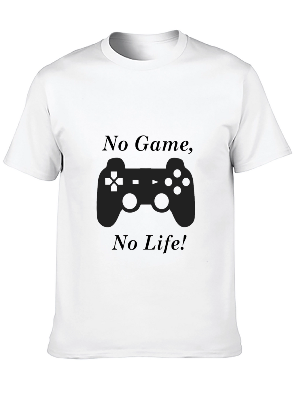 No Game No Life Black T-Shirt Gamer Style