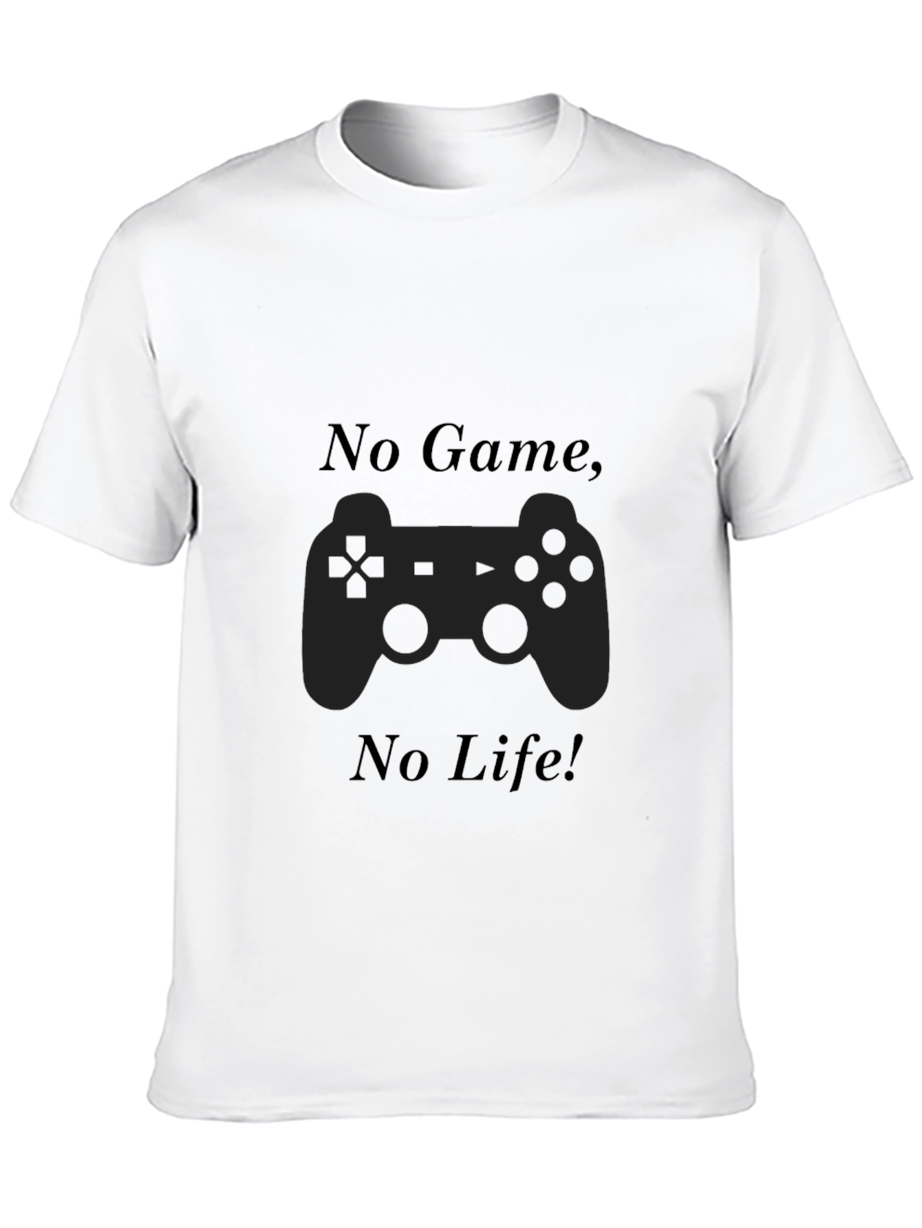 No Game No Life Black T-Shirt Gamer Style