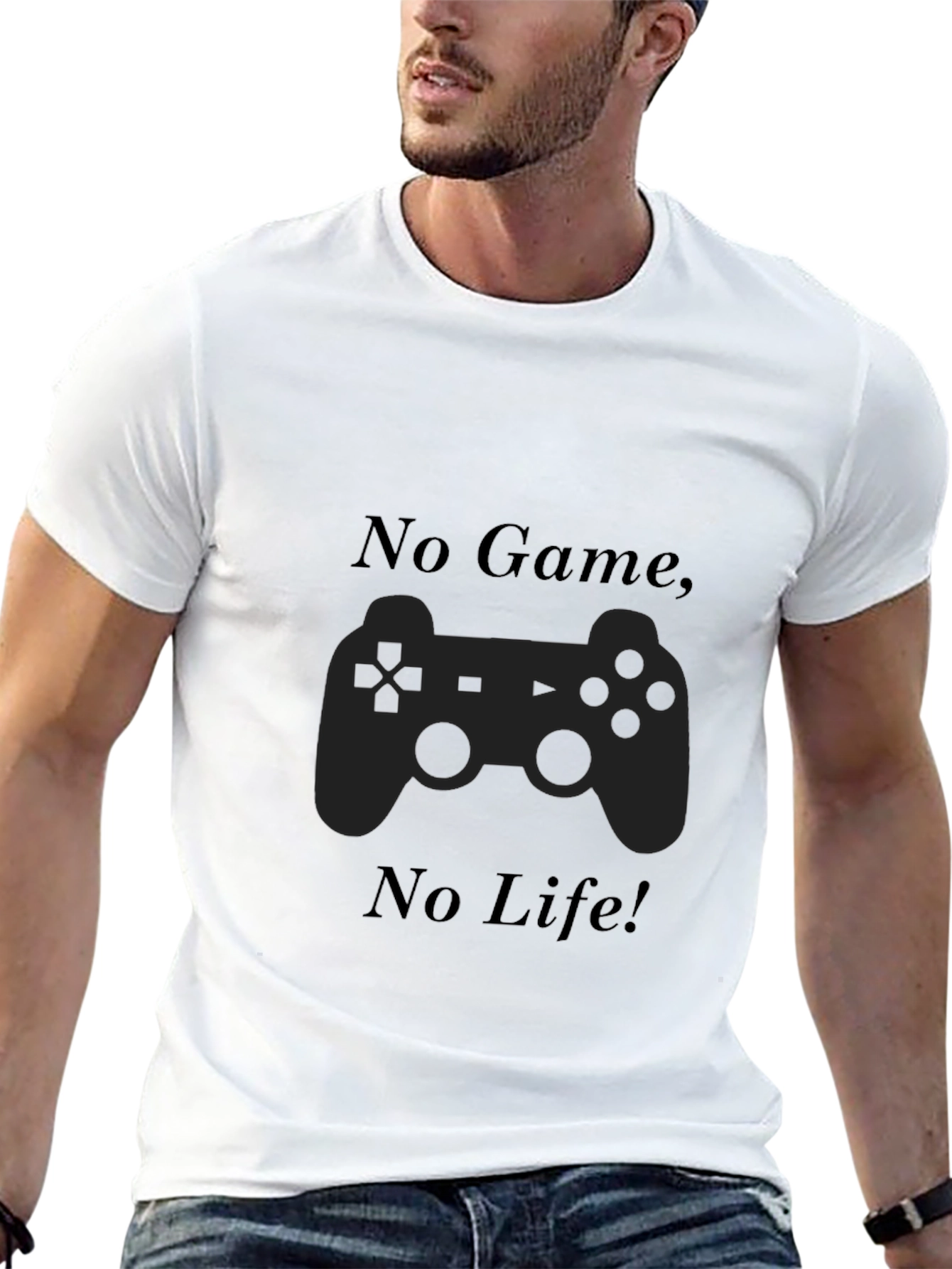 No Game No Life Black T-Shirt Gamer Style