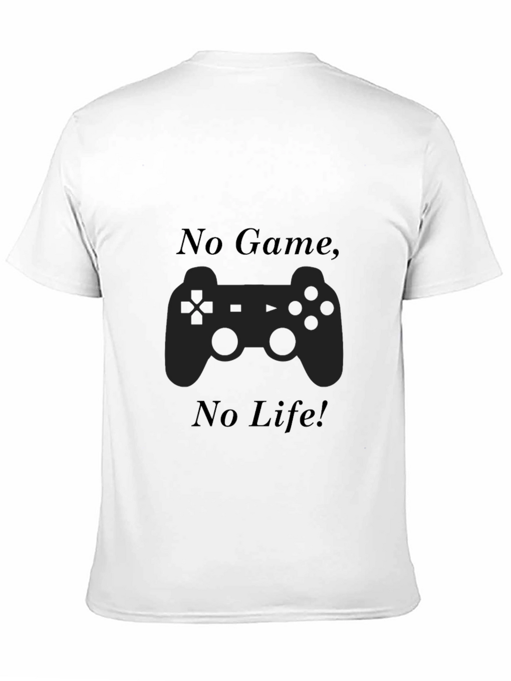 No Game No Life Black T-Shirt Gamer Style