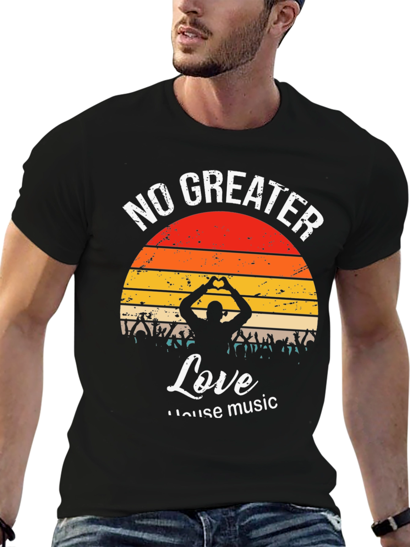 No Greater Love House Music Graphic T-Shirt