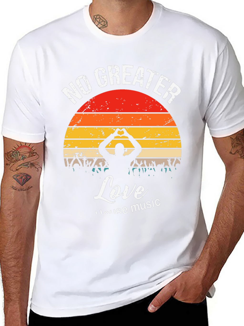 No Greater Love House Music Graphic T-Shirt