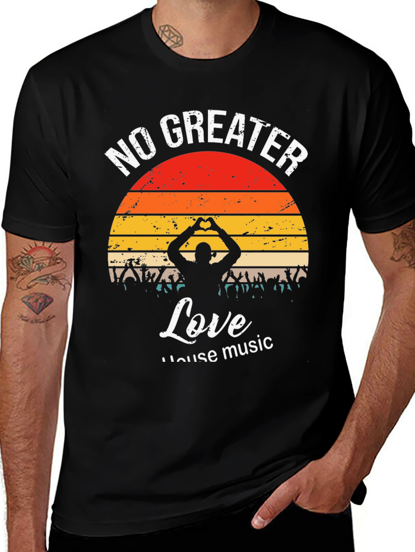 No Greater Love House Music Graphic T-Shirt