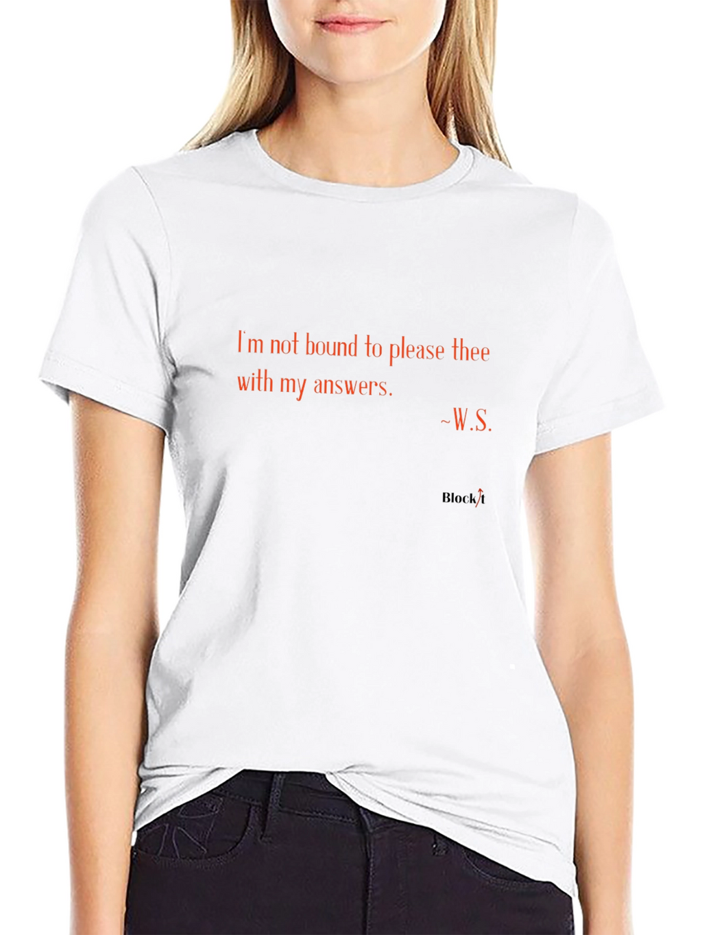 Shakespeare Quote Tee - Im Not Bound