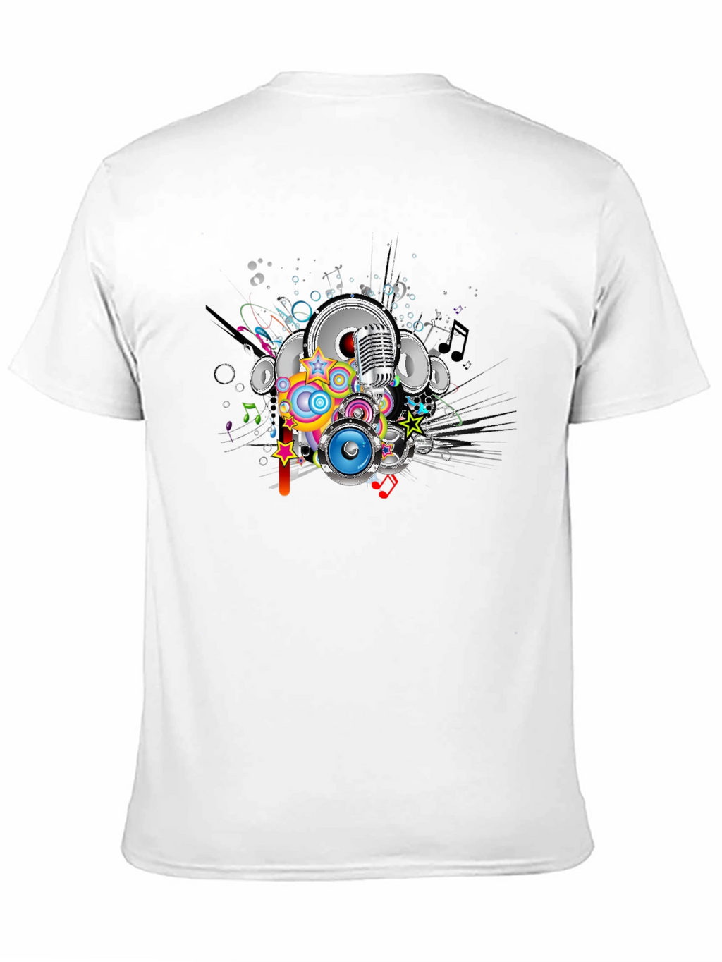 Retro Music Graphic Black T-Shirt