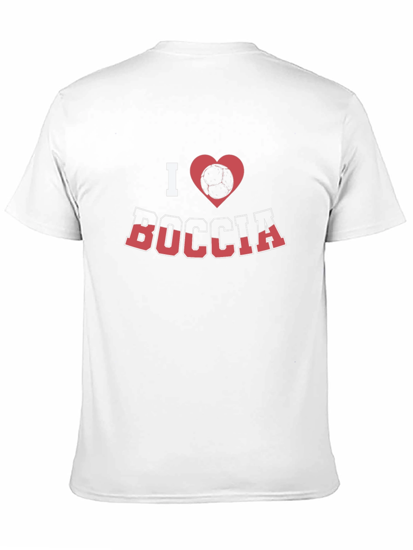 I Love Boccia T-Shirt - Bocce Ball Heart