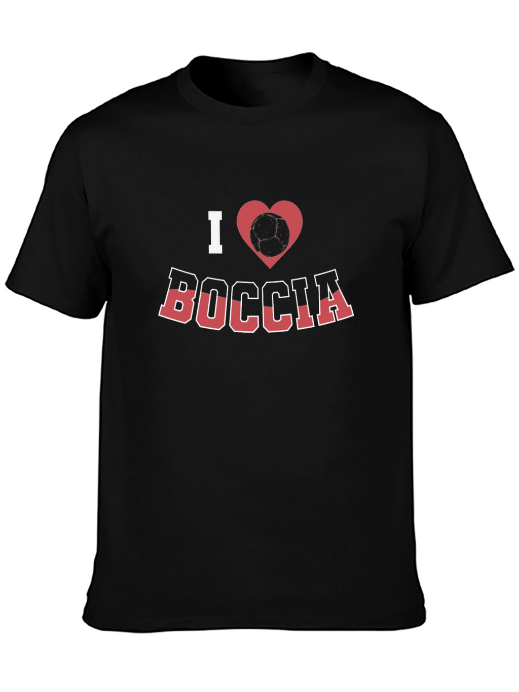 I Love Boccia T-Shirt - Bocce Ball Heart