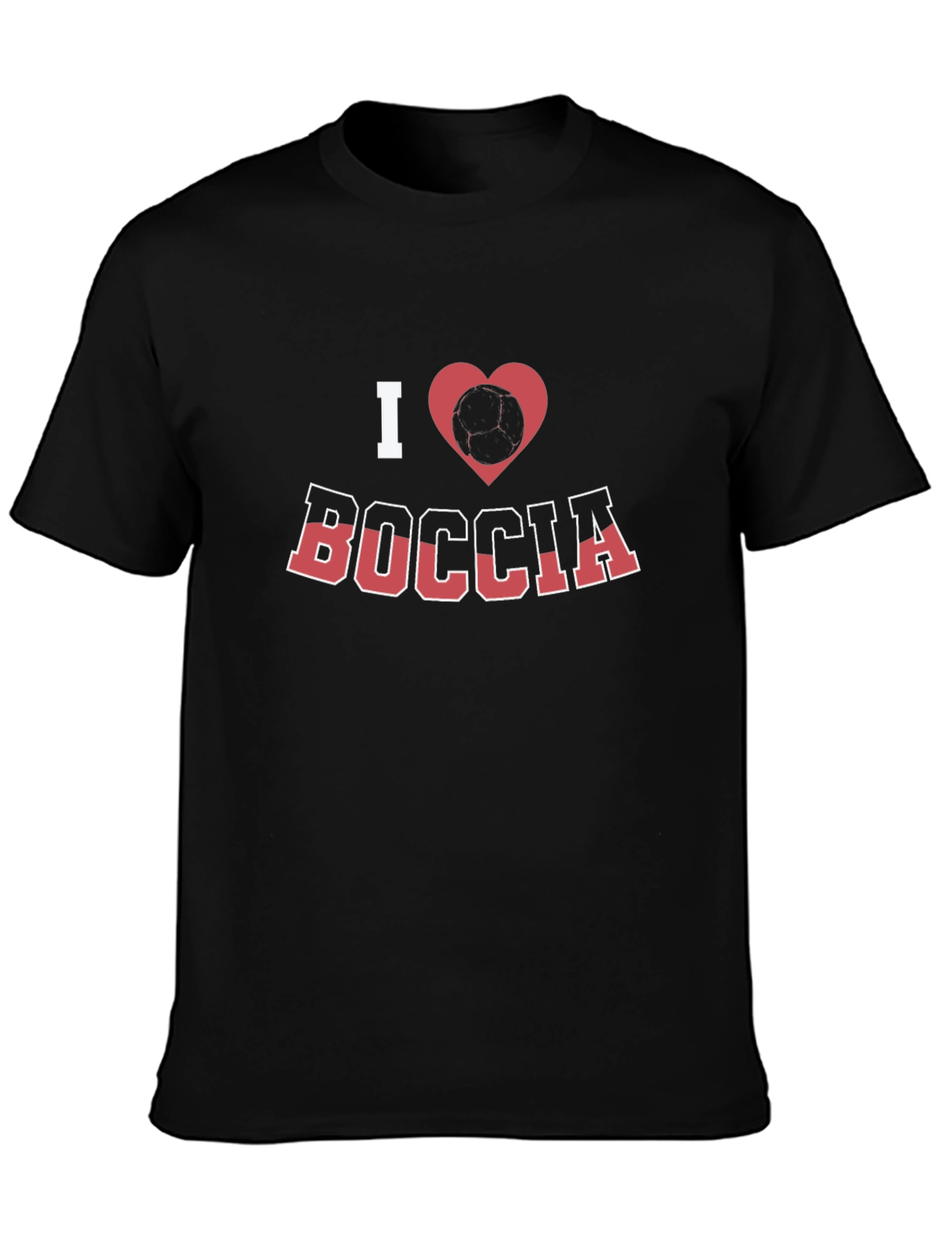 I Love Boccia T-Shirt - Bocce Ball Heart