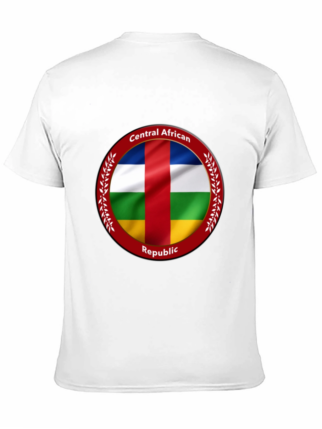 Central African Republic Flag T-Shirt - Black