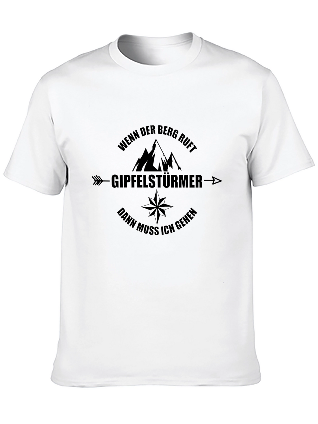 Mountain Climber Black T-Shirt - Adventure Awaits!