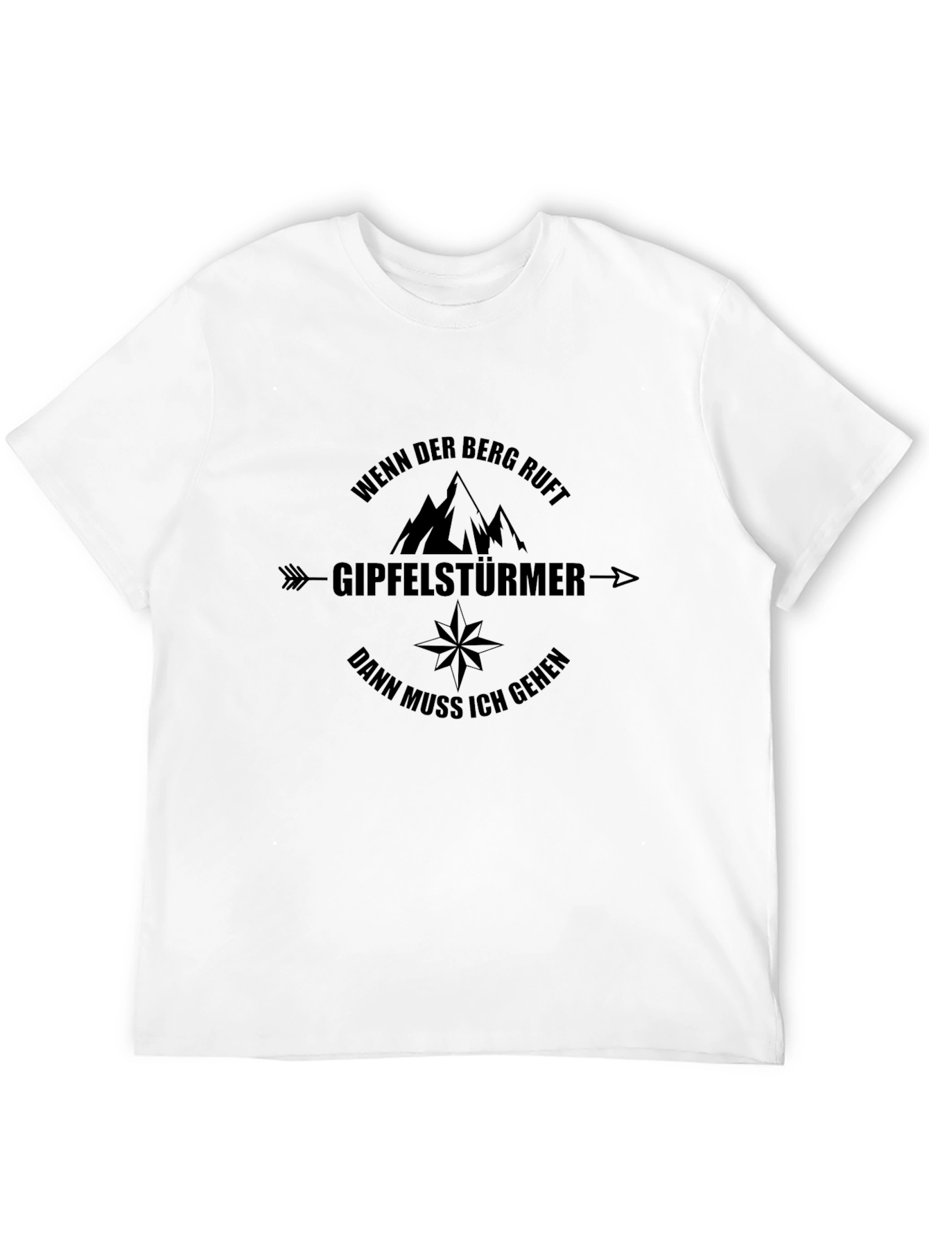 Mountain Climber Black T-Shirt - Adventure Awaits!