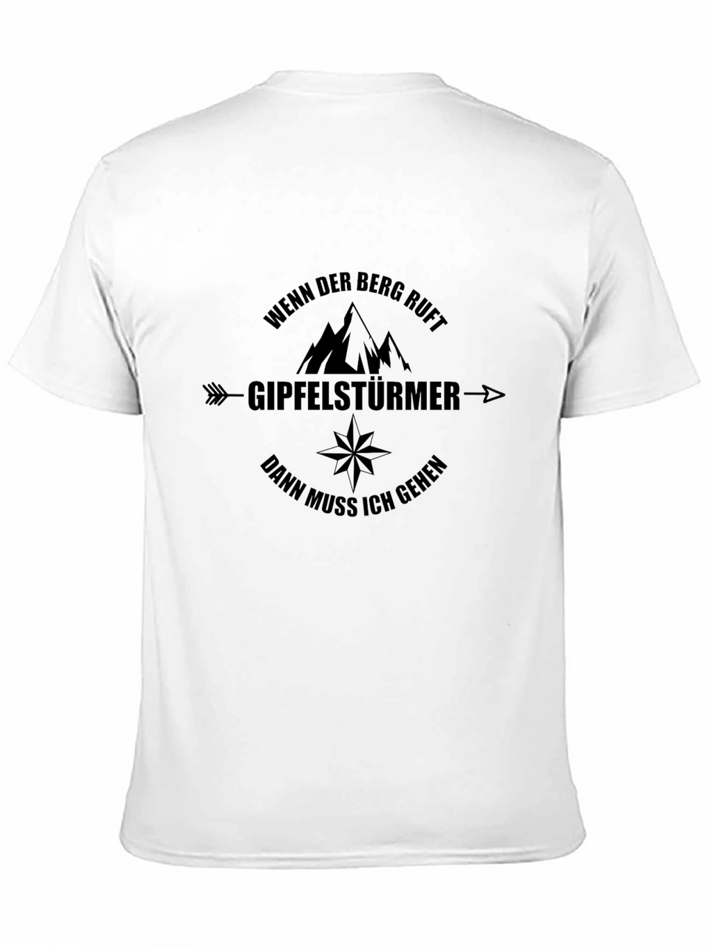 Mountain Climber Black T-Shirt - Adventure Awaits!