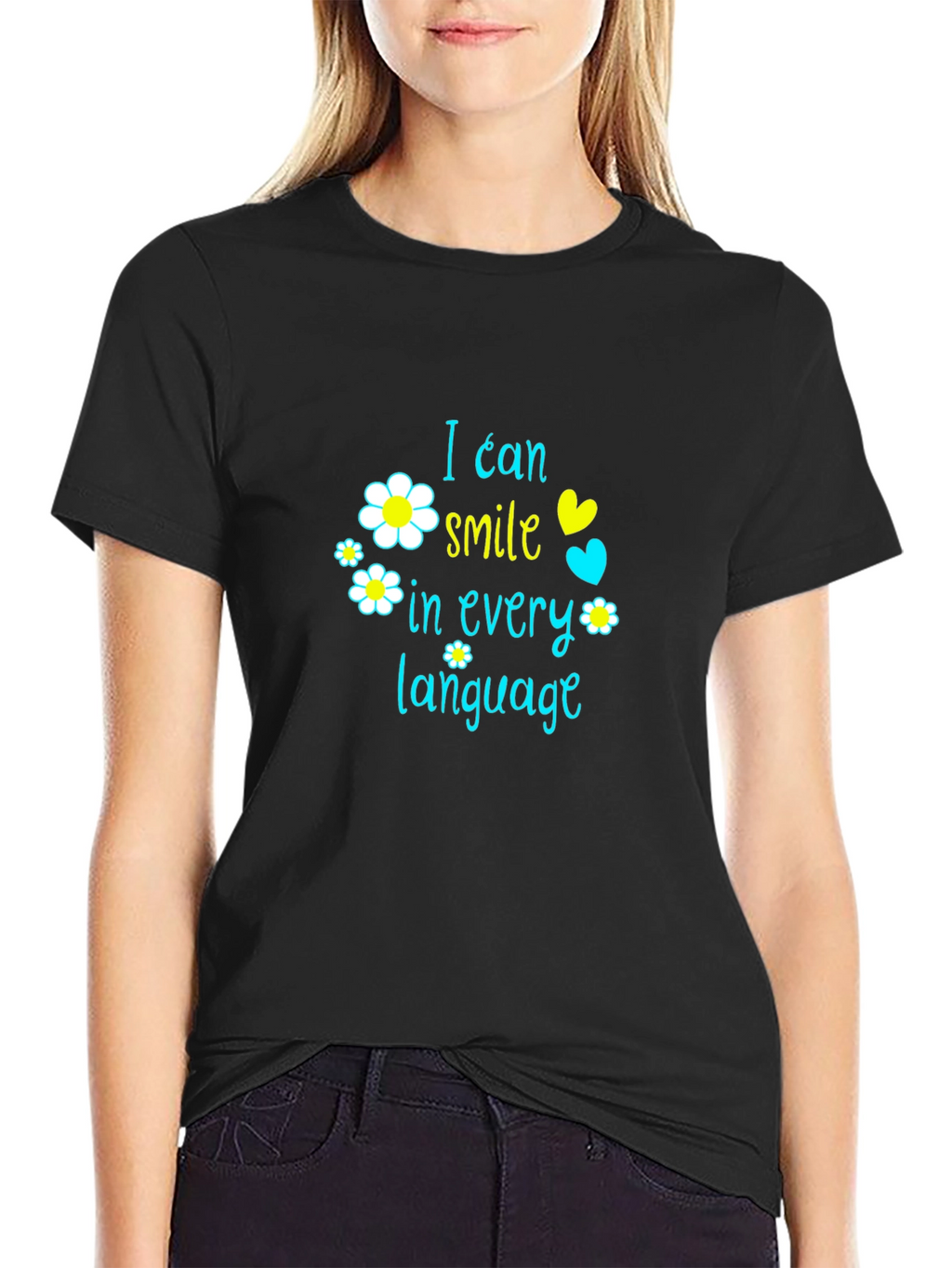 I Can Smile in Every Language Graphic T-Shirt