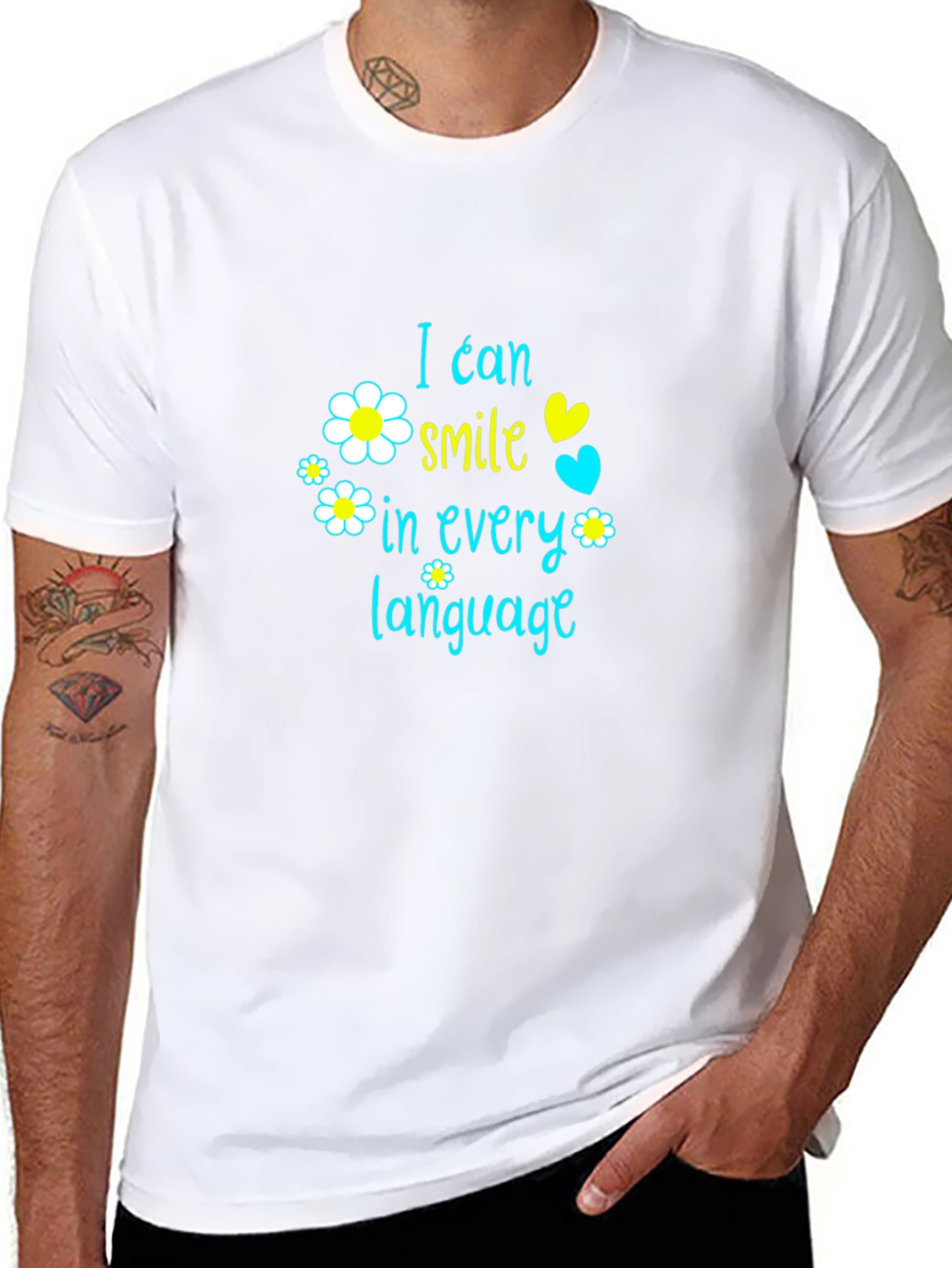 I Can Smile in Every Language Graphic T-Shirt