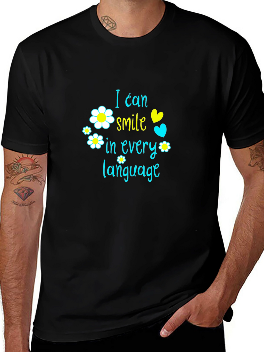 I Can Smile in Every Language Graphic T-Shirt