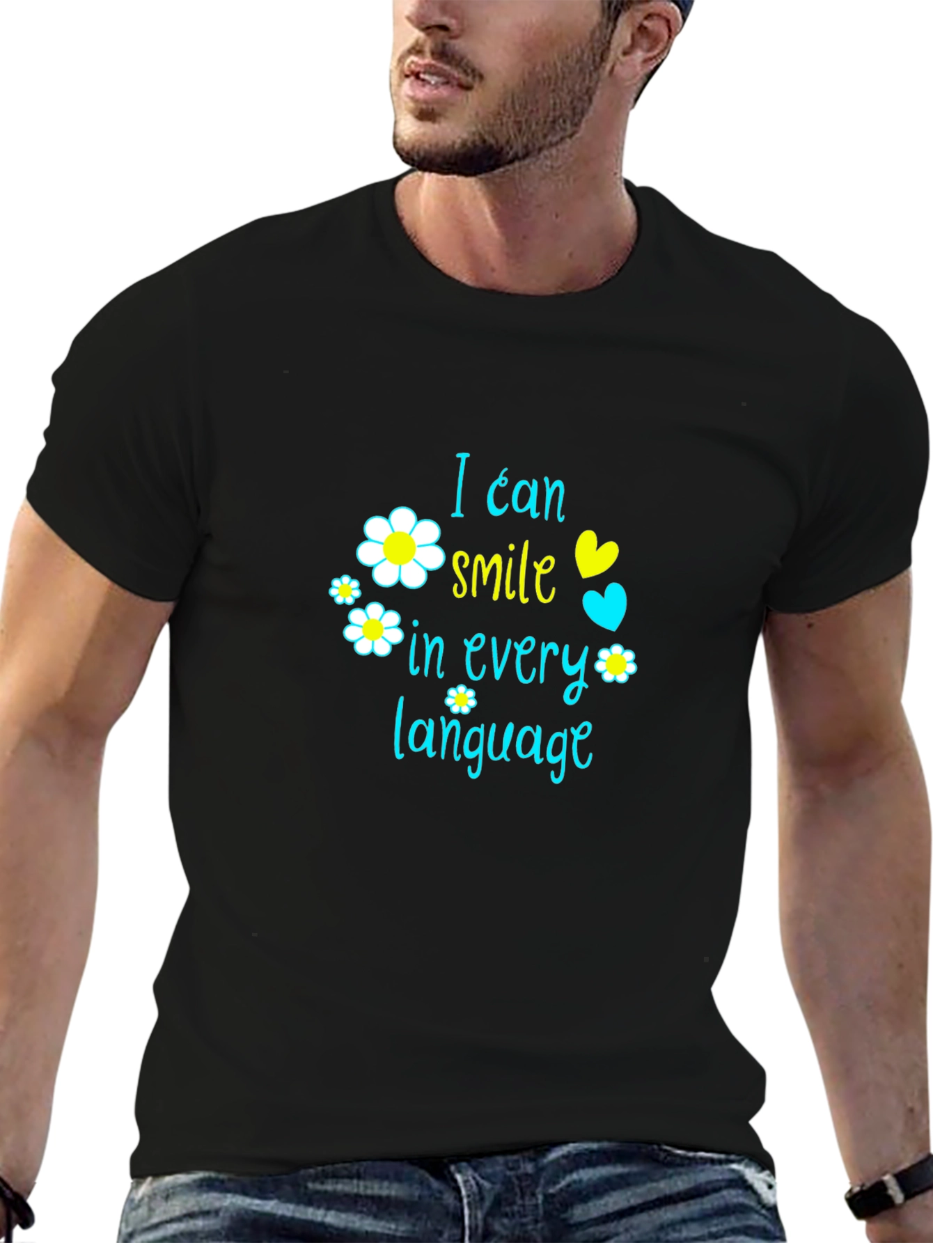 I Can Smile in Every Language Graphic T-Shirt
