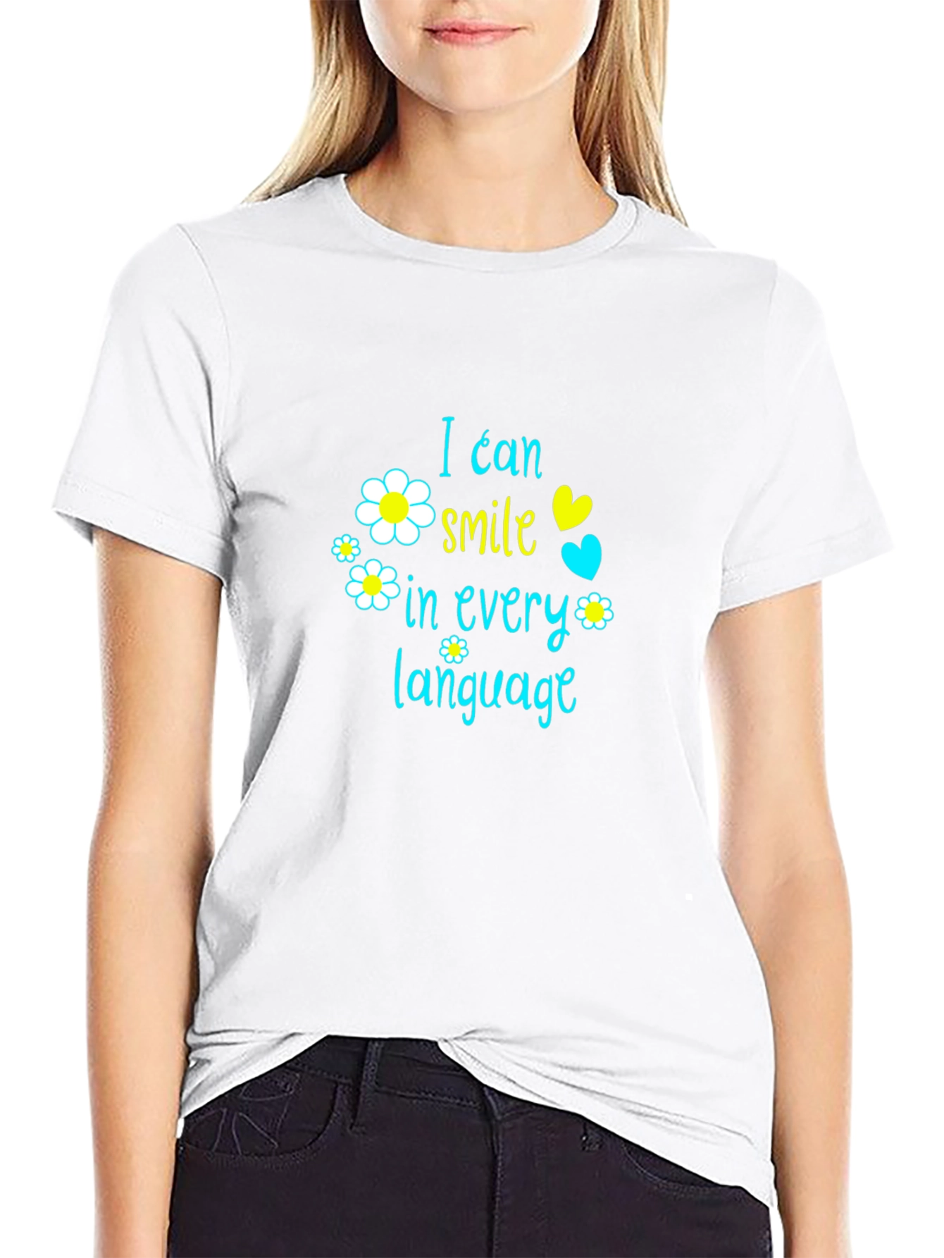 I Can Smile in Every Language Graphic T-Shirt