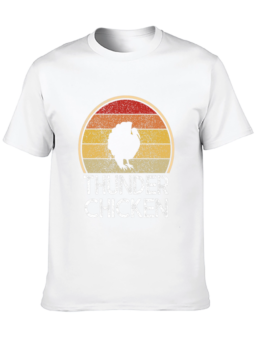 Thunder Chicken Retro Graphic Tee - Funny Turkey T-Shirt