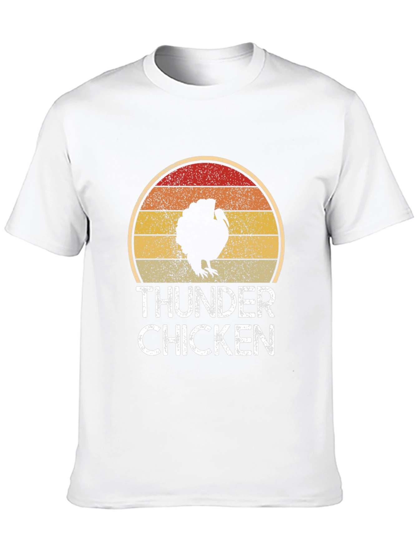 Thunder Chicken Retro Graphic Tee - Funny Turkey T-Shirt
