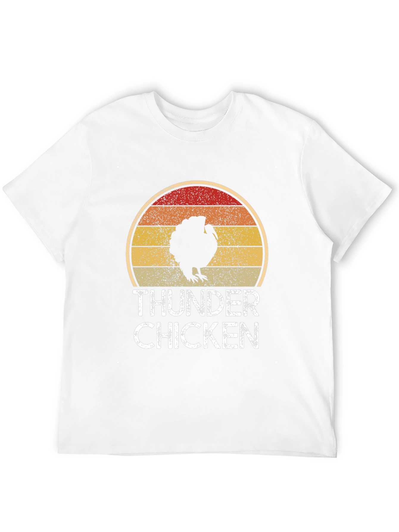 Thunder Chicken Retro Graphic Tee - Funny Turkey T-Shirt