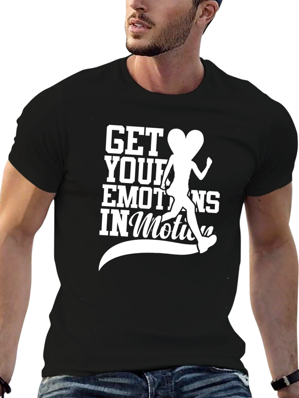 Get Your Emotions In Motion Black T-Shirt