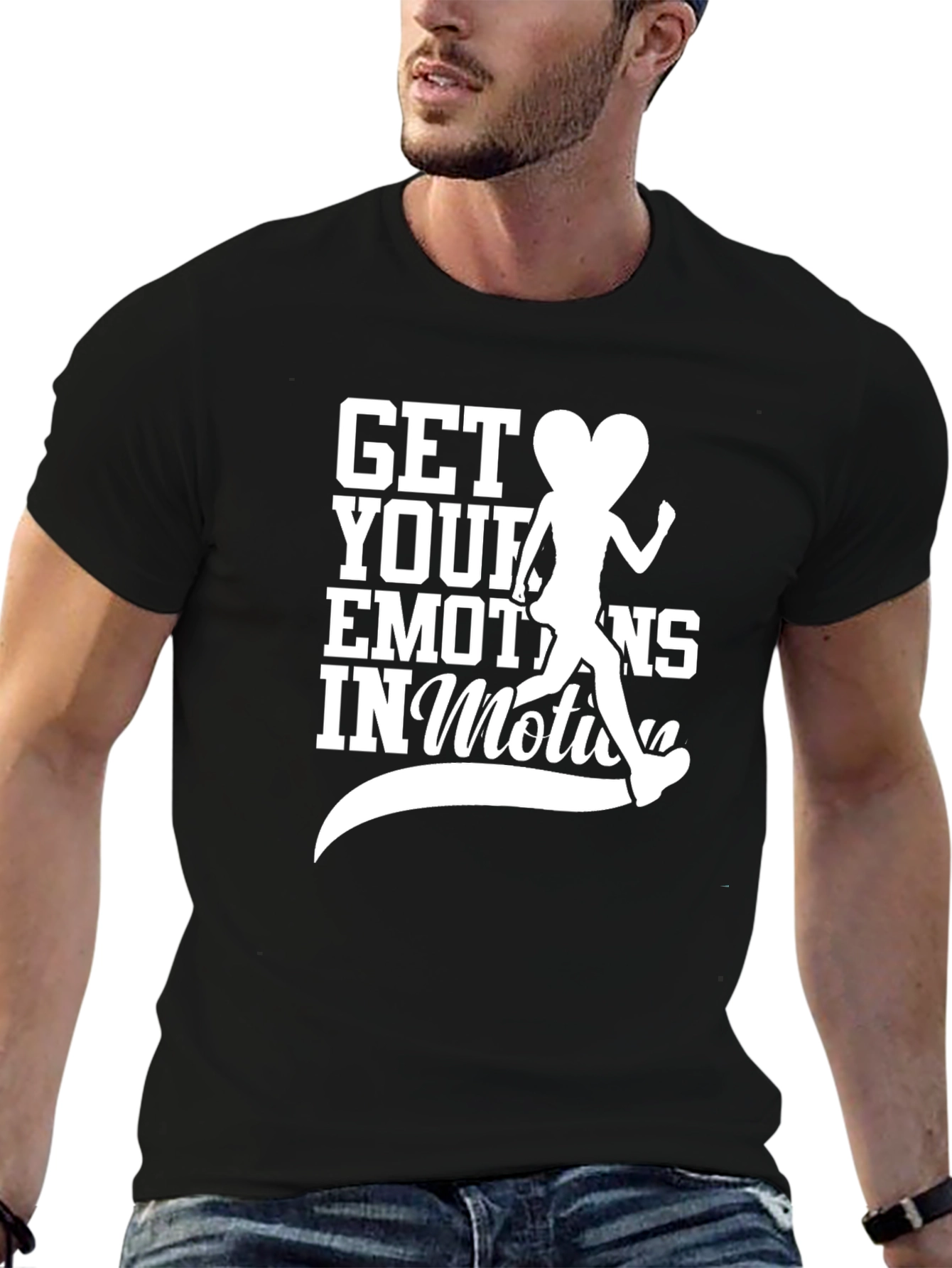 Get Your Emotions In Motion Black T-Shirt