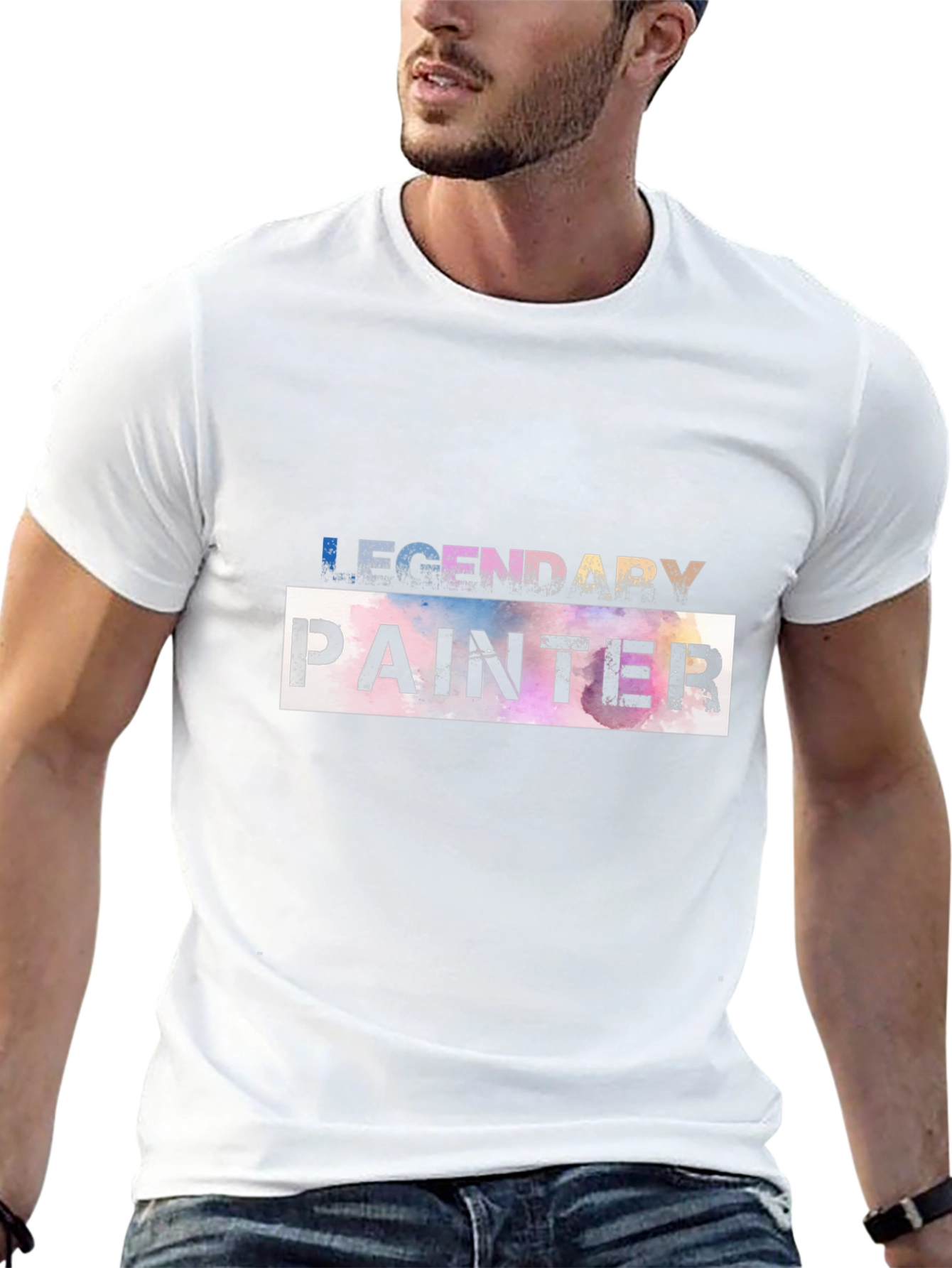 Legendary Painter Graphic Tee - Artistic Black T-Shirt