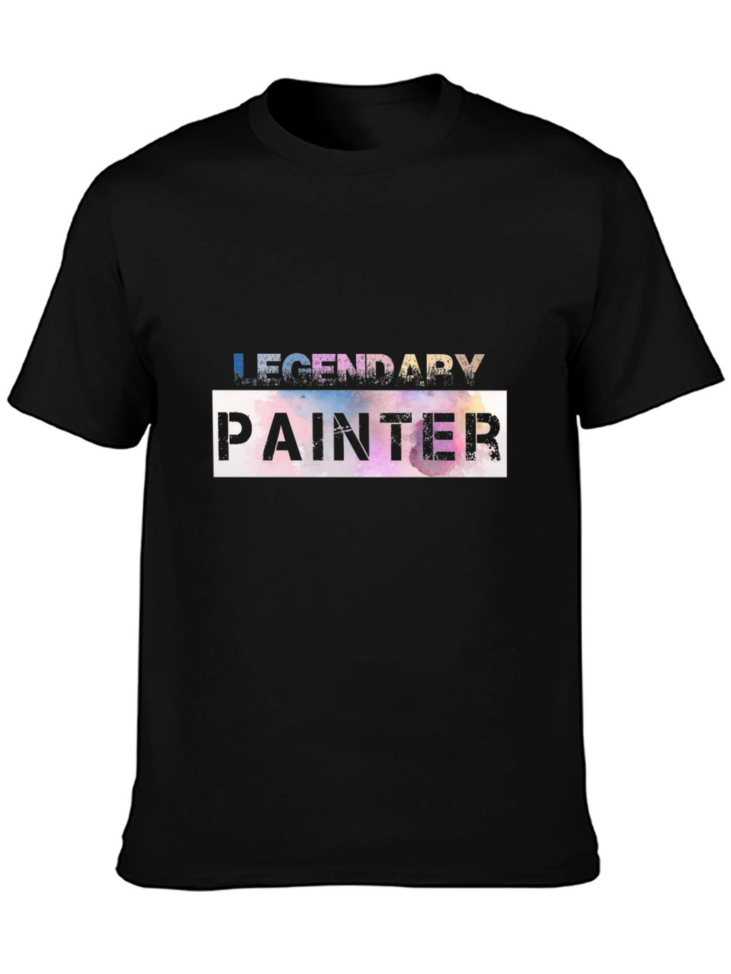 Legendary Painter Graphic Tee - Artistic Black T-Shirt