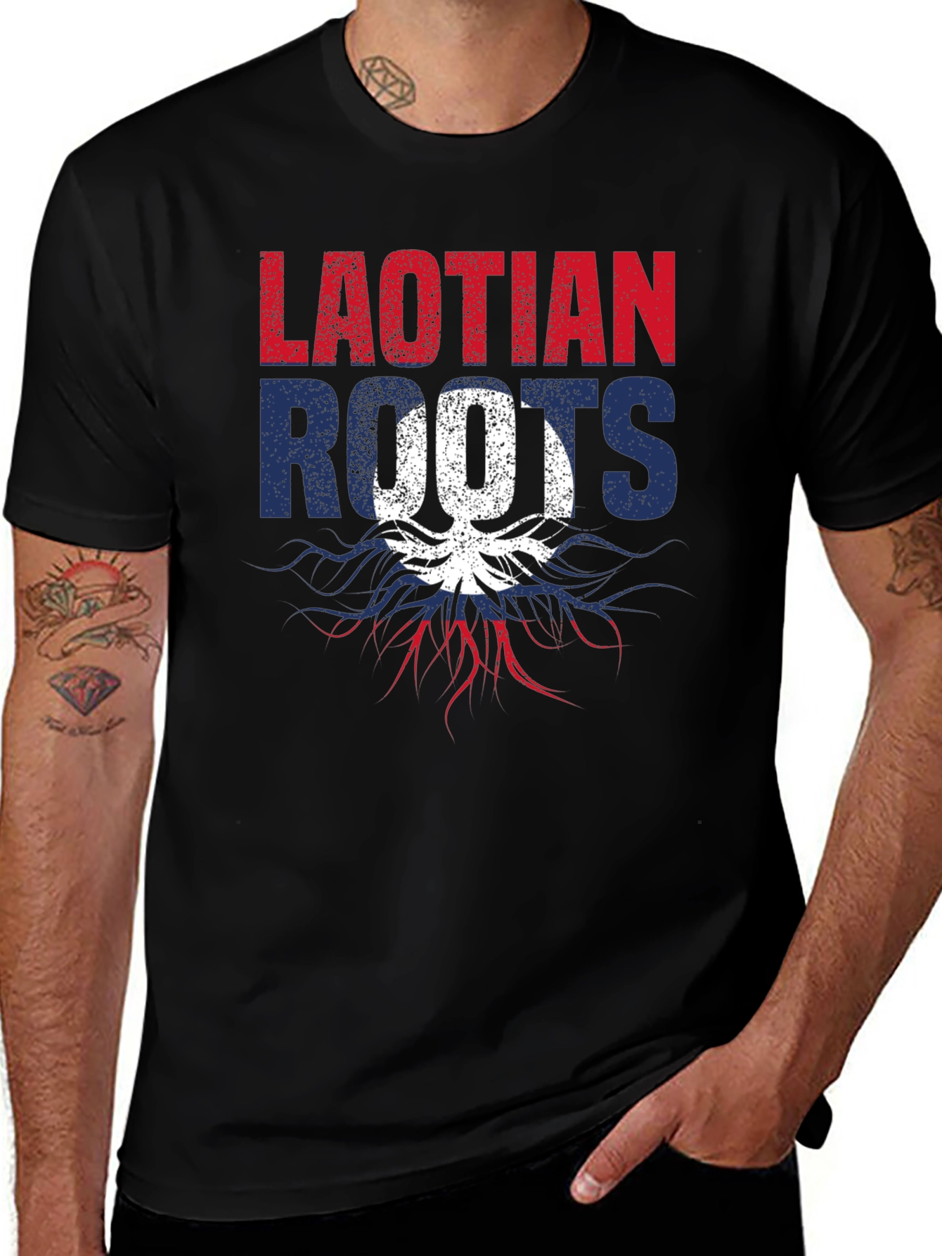 Laotian Roots T-Shirt - Pride and Heritage Design