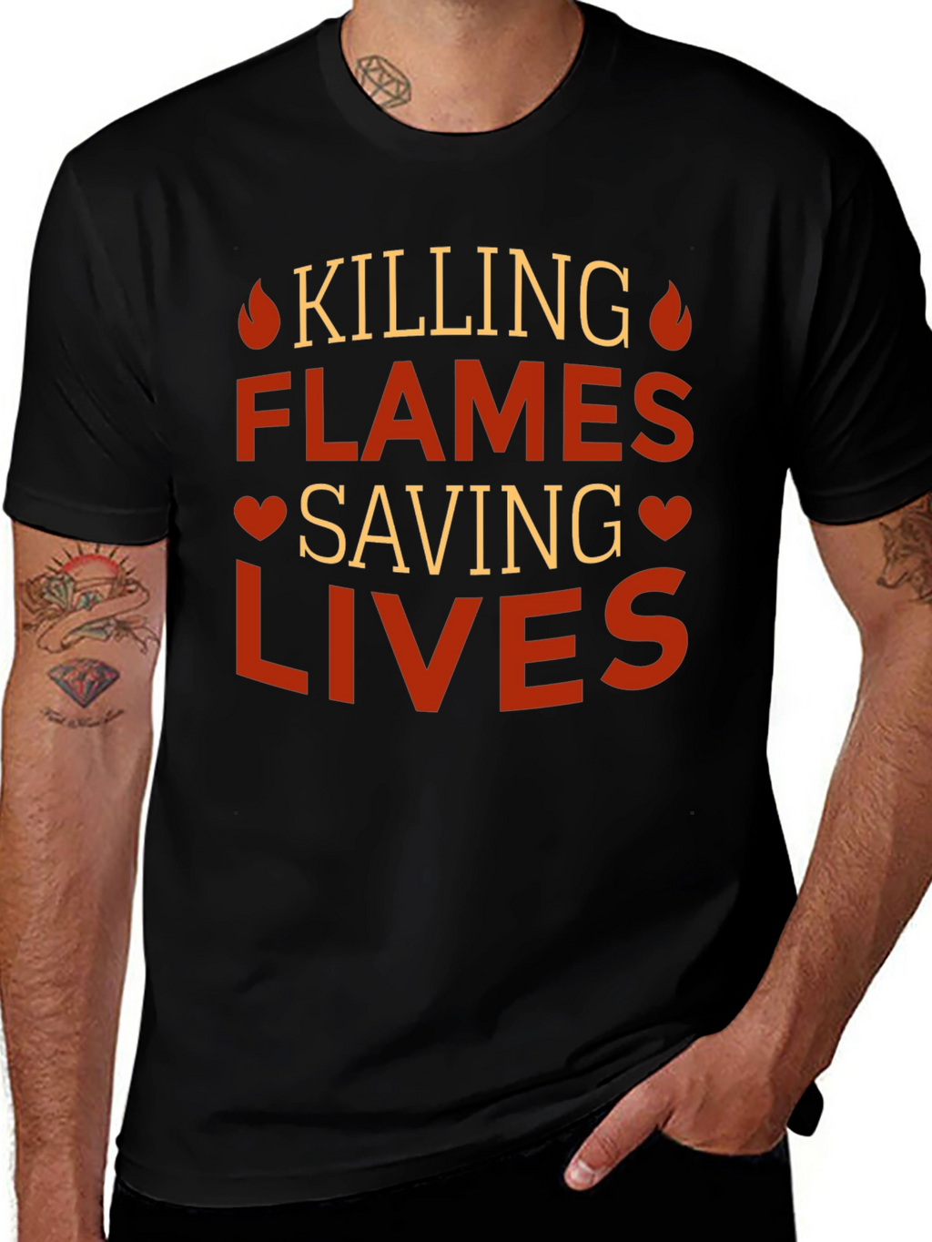 Killing Flames Saving Lives Graphic Tee