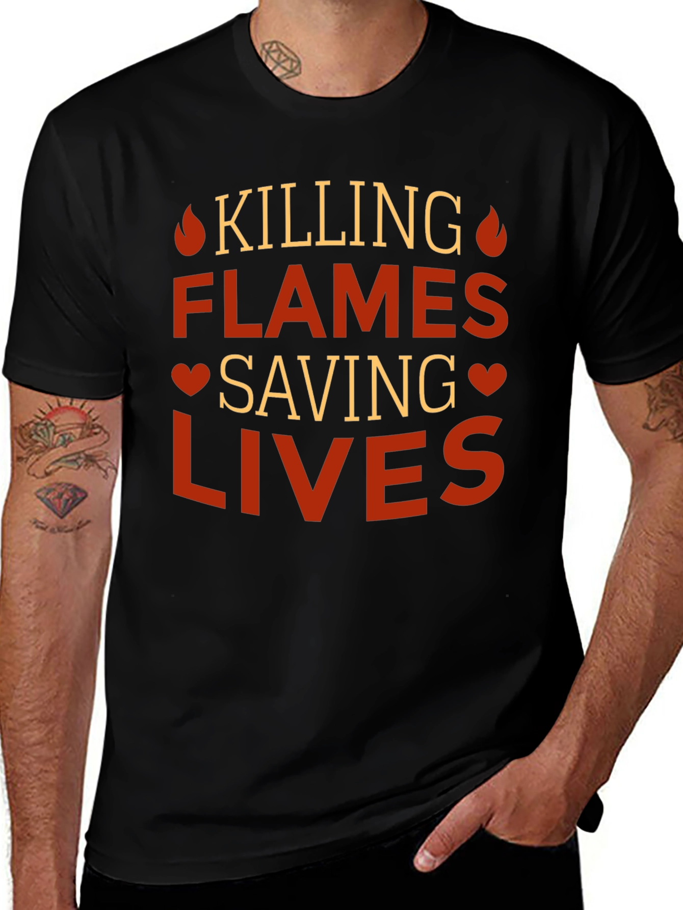 Killing Flames Saving Lives Graphic Tee
