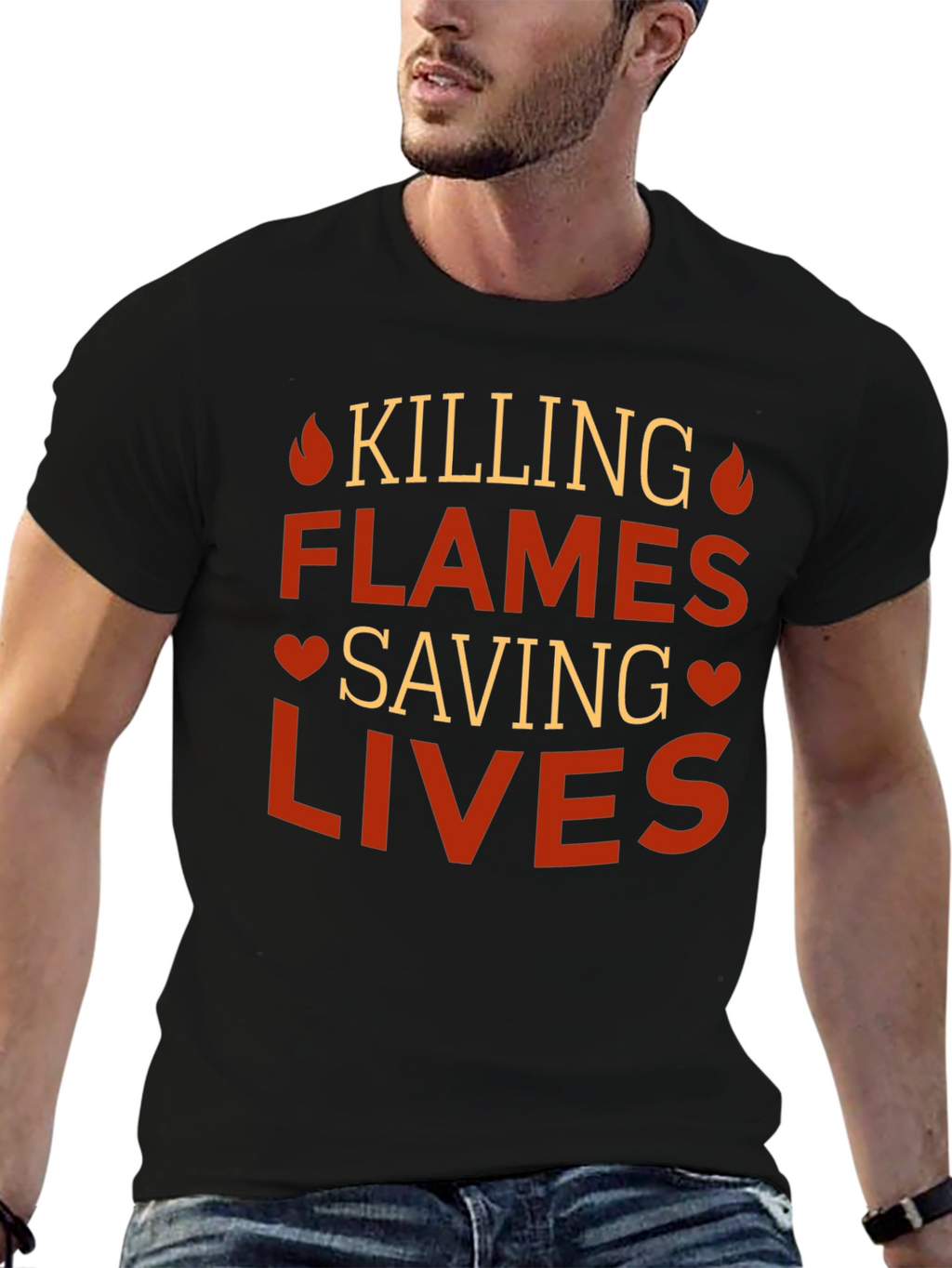 Killing Flames Saving Lives Graphic Tee