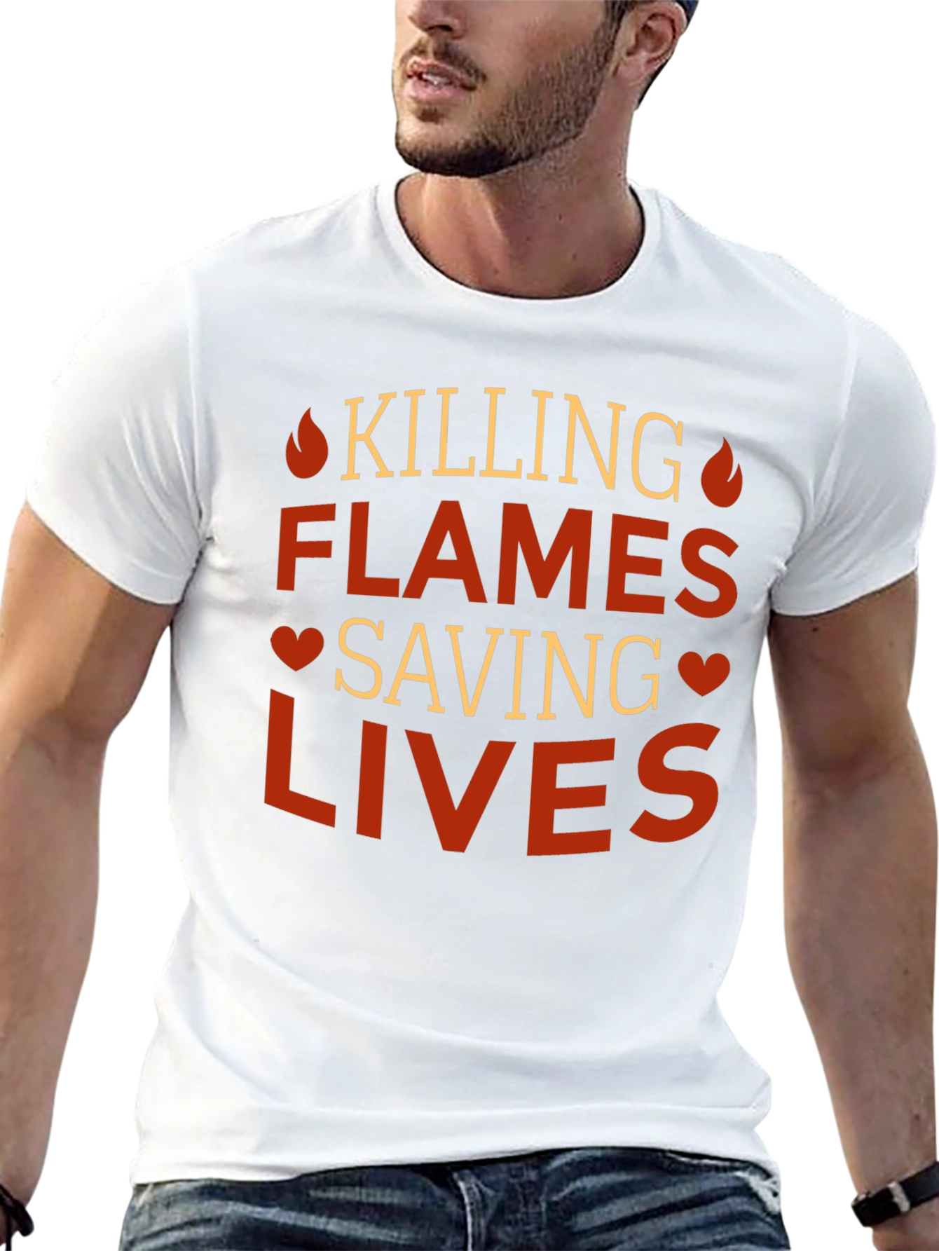 Killing Flames Saving Lives Graphic Tee
