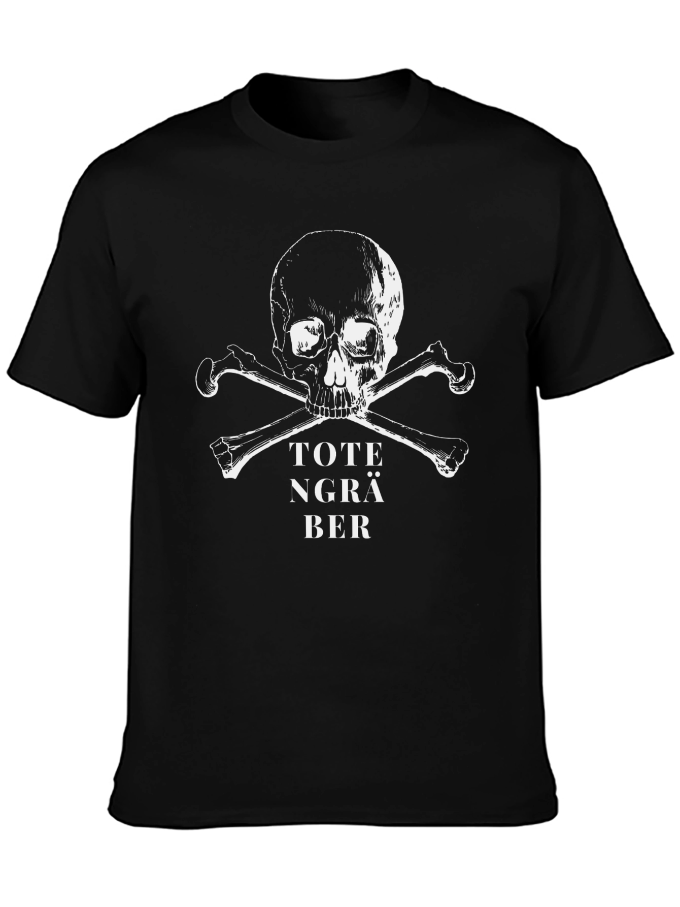 Toten Gräber Skull & Crossbones Black T-Shirt